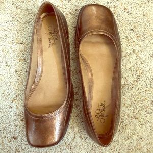 Bronze flats by Life Stride